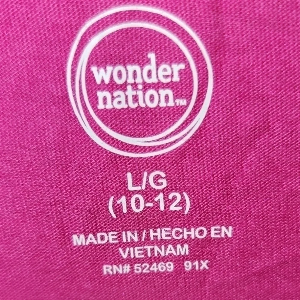 5/$25 Wonder Nation size large pink long sleeve butterfly shirt